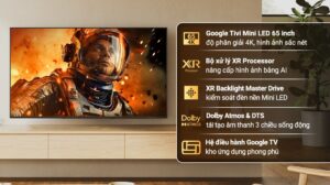 Google Tivi Sony Mini LED AI 4K 75 inch K-75XR50