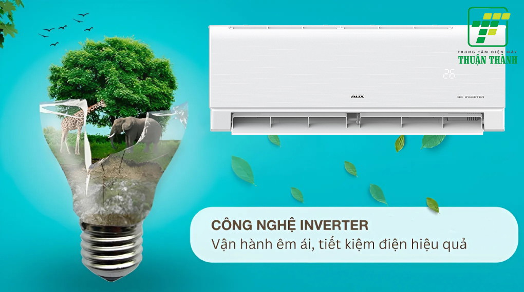 Điều hòa AUX sở hữu công nghệ DC Inverter tiết kiệm điện vượt trội