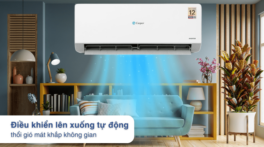 Điều hòa Casper QC-09IU36A 9000BTU mát lạnh sảng khoái, tức thì