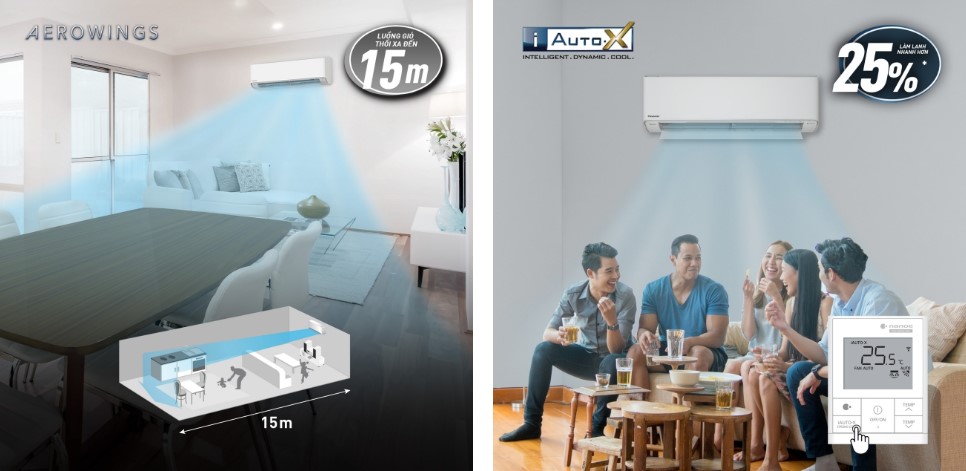 Tận hưởng không gian mát mẻ dễ chịu, trong lành với điều hòa Panasonic 12000BTU XU12ZKH-8