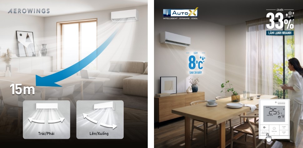 Điều hòa Panasonic 9000BTU XU9BKH-8 mát lạnh thoải mái