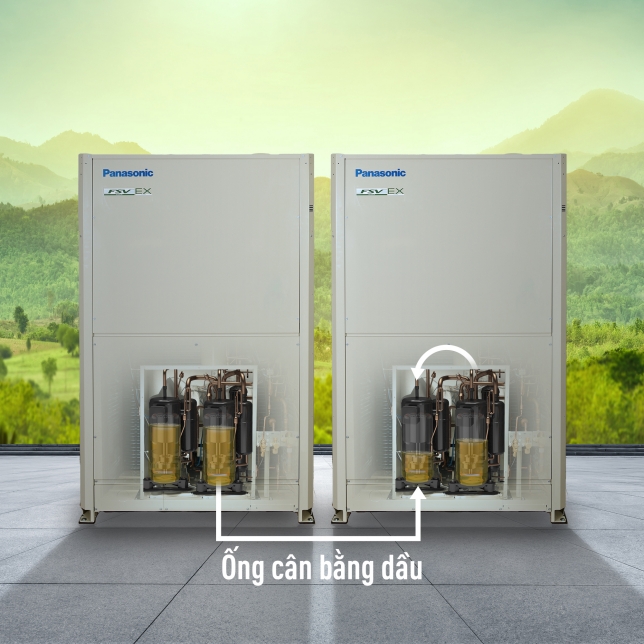 Điều hòa trung tâm Panasonic có hiệu suất tiết kiệm năng lượng vượt trội