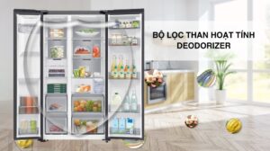 Tủ Lạnh Samsung Inverter Side By Side 634 Lít RS80F65J2BSV