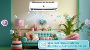 Điều Hòa Sharp 18000BTU 1 Chiều Inverter AH-XP18BSW