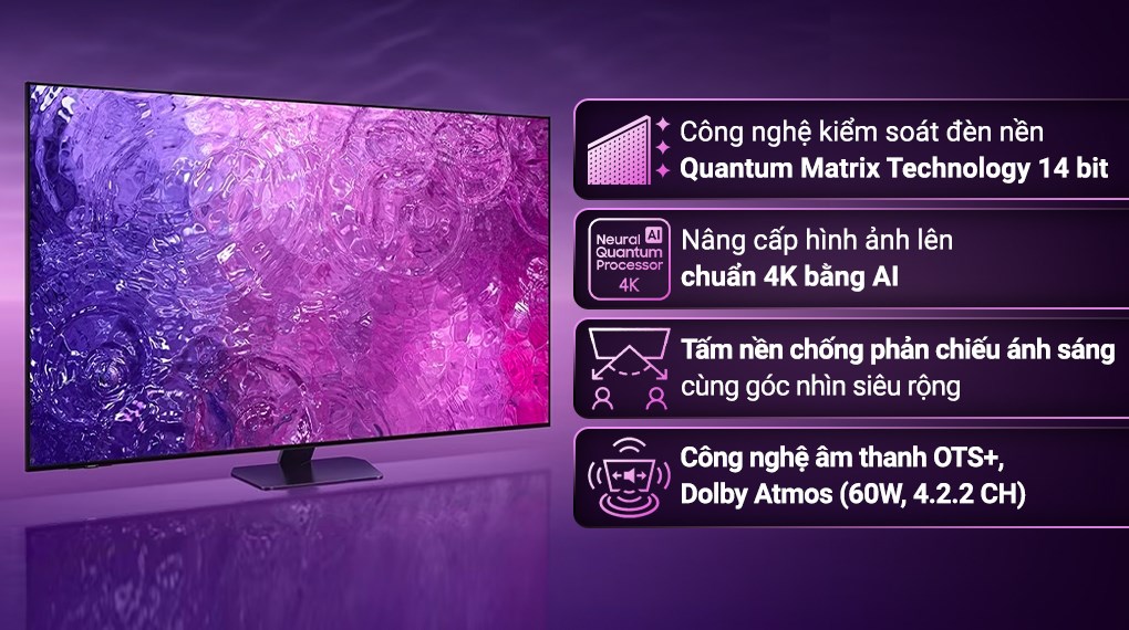 Tivi Samsung QA65QN90CAKXXV Neo QLED công nghệ hình ảnh vượt trội, mang đến trải nghiệm xem đã mắt