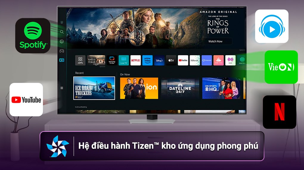 Trải nghiệm Smart TV thông minh và mượt mà với Tivi Samsung QA65QN90CAKXXV Neo QLED