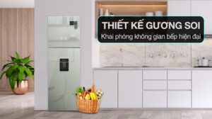 Tủ Lạnh Aqua Inverter AQR-T390FA(WGM) 347 Lít