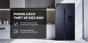 Tủ lạnh Aqua Side By Side Inverter 550 lít AQR-S612XA(WCB)