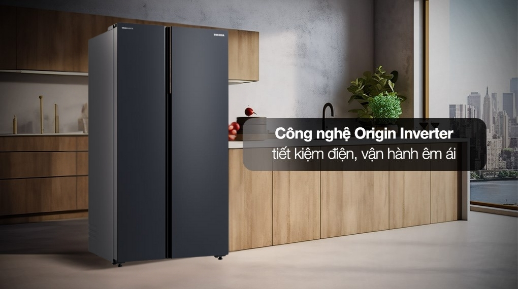 Tủ Lạnh Toshiba Side By Side Inverter 711 Lít GR-RS910WI-PMV(06)