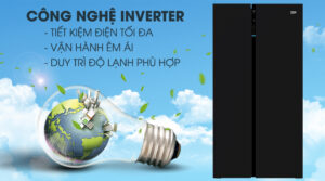 Tủ Lạnh Beko Side By Side Inverter 558 Lít 2 cánh GNE640E50VZGB