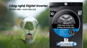 Máy Giặt Samsung AI EcoBubble Inverter 10 Kg WW10DG6U34LBSV