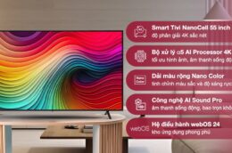TOP 3 Smart Tivi LG 55 inch 4K giá rẻ, chất lượng nên chọn mua