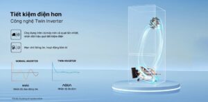 Tủ Lạnh Aqua Inverter AQR-B390MA(HB) 324 Lít