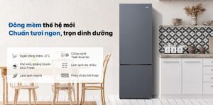 Tủ Lạnh Aqua Inverter 2 Cánh 324 Lít AQR-B390MA(SLB)