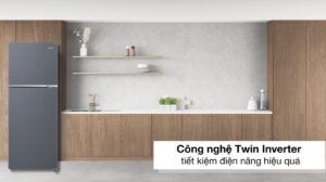 Tủ Lạnh Aqua Inverter AQR-T380FA(SL) 298 Lít