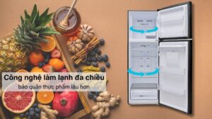 Tủ lạnh Aqua Inverter 328 lít AQR-T380FA(WGB)