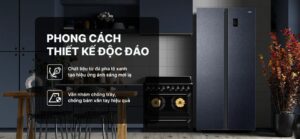 Tủ Lạnh Aqua Side By Side Inverter 490 lít AQR-S552XA(CBC)