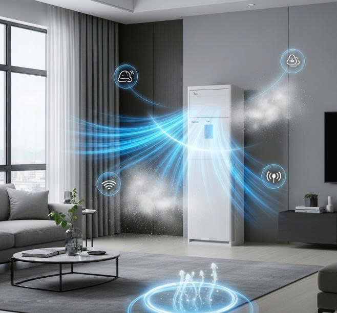 các công nghệ của điều hòa cây Midea MFPA-28CRN1