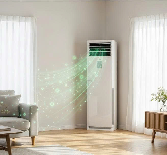 Điều hòa tủ đứng Midea MM-50HDN1 mang đến không gian sống trong lành