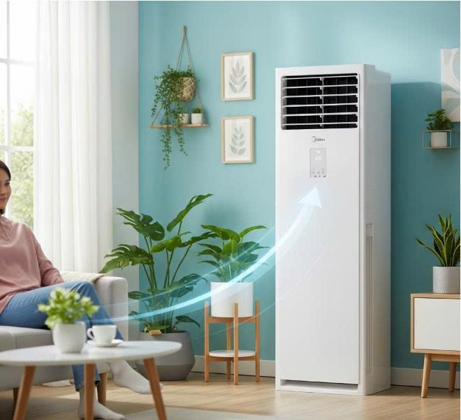 khả năng tiết kiệm điều hòa cây Midea MFPA-28CRN1