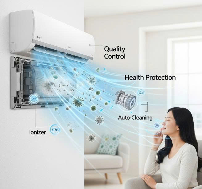 tính năng lọc không khí của Điều hòa LG IDC09M1 R9000BTU