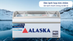 Tủ Đông Alaska Mặt Kính Cong KC-395 1 Ngăn 395 Lít