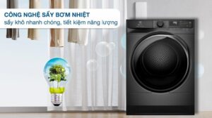 Máy Sấy Quần Áo Electrolux 9Kg EDH903R7SC
