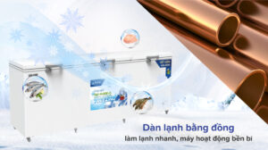 Tủ Đông Hòa Phát Inverter 1190 Lít HPF AD81190.1