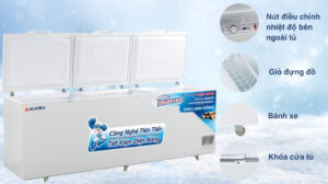 Tủ Đông Alaska Inverter HB-1500CI 1 Ngăn 3 Cánh 1288 Lít