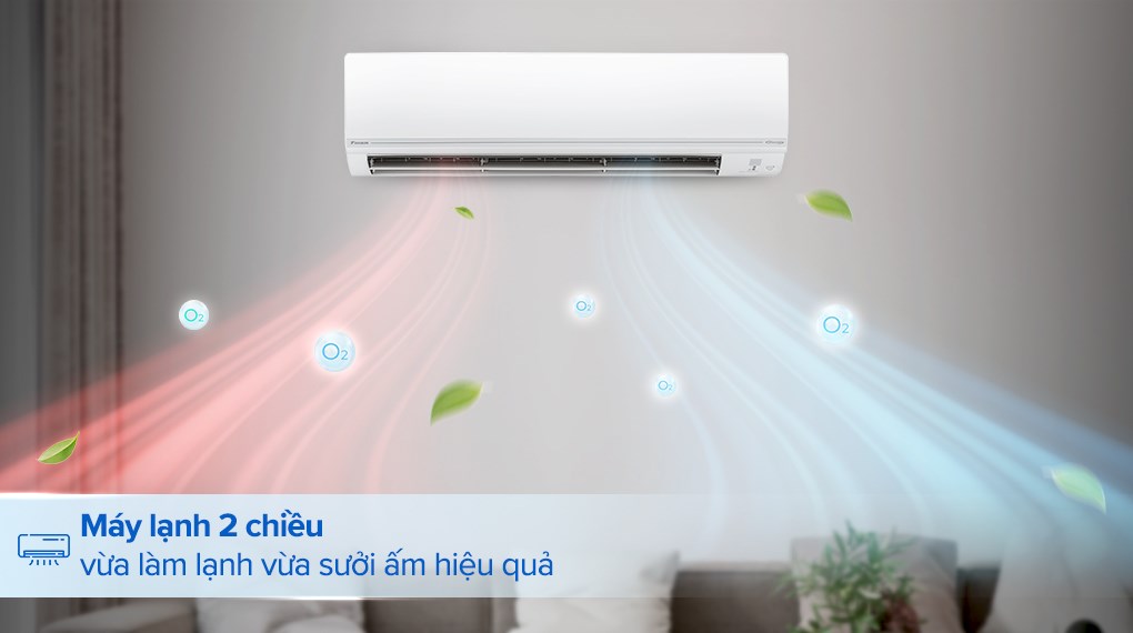 Trải nghiệm không gian dễ chịu với điều hòa Daikin 2 chiều FTHF60VAVMV