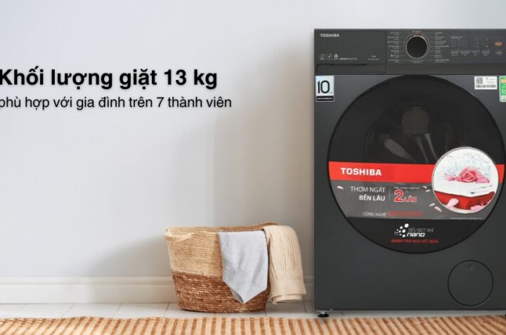 Máy giặt Toshiba TW-T21BU140UWV(MG) 13kg: Giải pháp giặt giũ thông minh cho gia đình đông người
