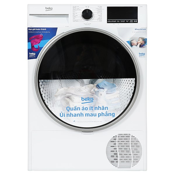 Máy Sấy Quần Áo Beko 9Kg B3T4319W