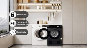 Máy Sấy Quần Áo Aqua AQH-V901K.PS 9Kg