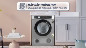 Máy Sấy Quần Áo Aqua AQH-V800H.SS 8Kg