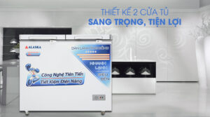 Tủ Đông Alaska BCD-3068C Dàn Đồng 2 Ngăn 2 Cánh 250 Lít