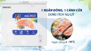 Tủ Đông Hòa Phát 162 Lít HPF AN6162