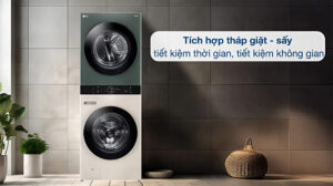 Tháp Giặt Sấy LG Inverter WashTower Giặt 14Kg Sấy 10Kg WT1410NHEG