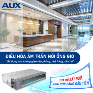 Điều Hòa Nối Ống Gió AUX Inverter 24000BTU 1 Chiều ALMD-C24/4DR3MA