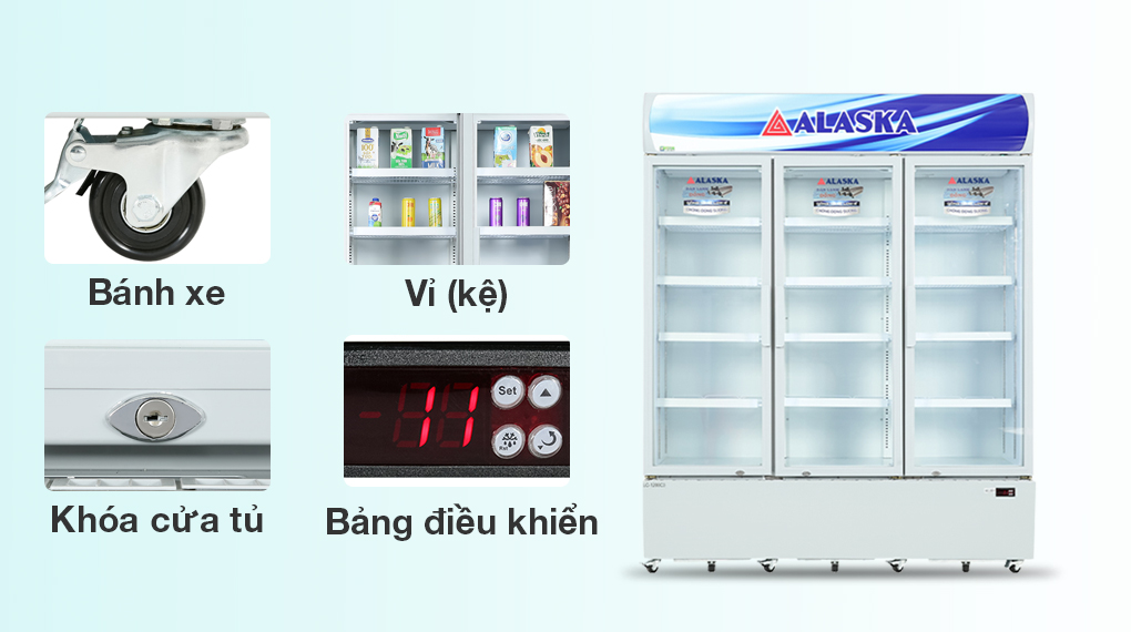 Tủ Mát ALaska 600 Lít 2 Cánh LC-600C