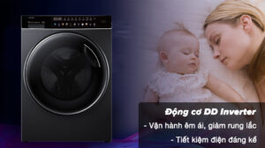 Máy Giặt Aqua Inverter AQD-DDW1000J.BK 10Kg