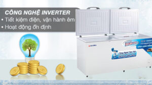 Tủ Đông Alaska Inverter HB-1200CI 1 Ngăn 2 Cánh 1015 Lít