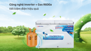 Tủ Đông Alaska Inverter BCD-4568CI 2 Ngăn 2 Cánh 282 Lít