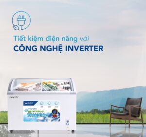 Tủ Đông Hòa Phát Inverter 357 Lít 1 Ngăn 2 Cánh HSF AD8357.C1