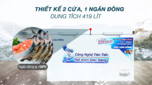 Tủ Đông Alaska Inverter HB-550CI 1 Ngăn 2 Cánh 419 Lít