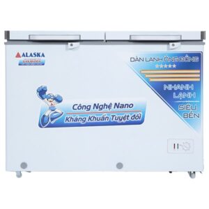 Tủ Đông Alaska Dàn Đồng BCD-5568C 2 Ngăn 2 Cánh 550 Lít