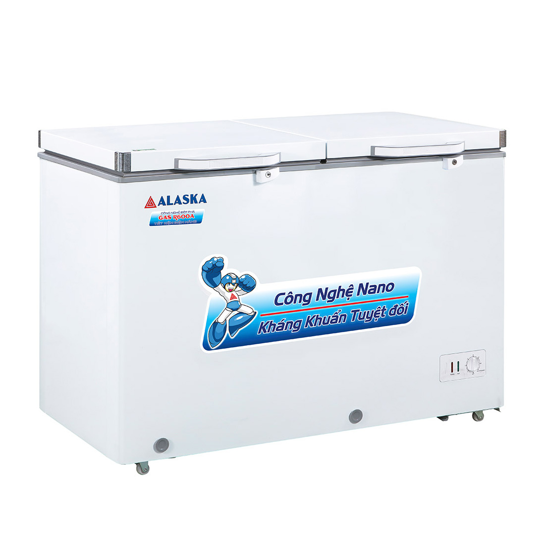 Tủ Đông Alaska Dàn Nhôm BCD-3068N 2 Ngăn 2 Cánh 250 Lít