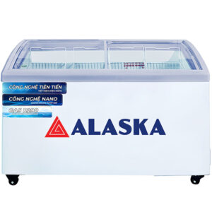 Tủ Đông Alaska Mặt Kính Cong KC-310 1 Ngăn 310 Lít