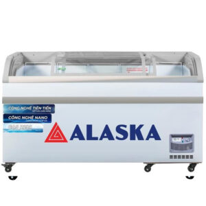 Tủ Đông Alaska Mặt Kính Cong KC-395 1 Ngăn 395 Lít
