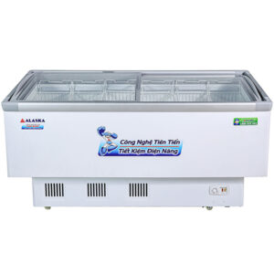 Tủ Đông Alaska Mặt Kính Cong KN-400 1 Ngăn 400 Lít
