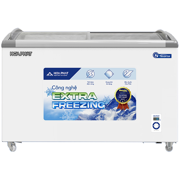 Tủ Đông Hòa Phát Inverter 357 Lít 1 Ngăn 2 Cánh HSF AD8357.C1